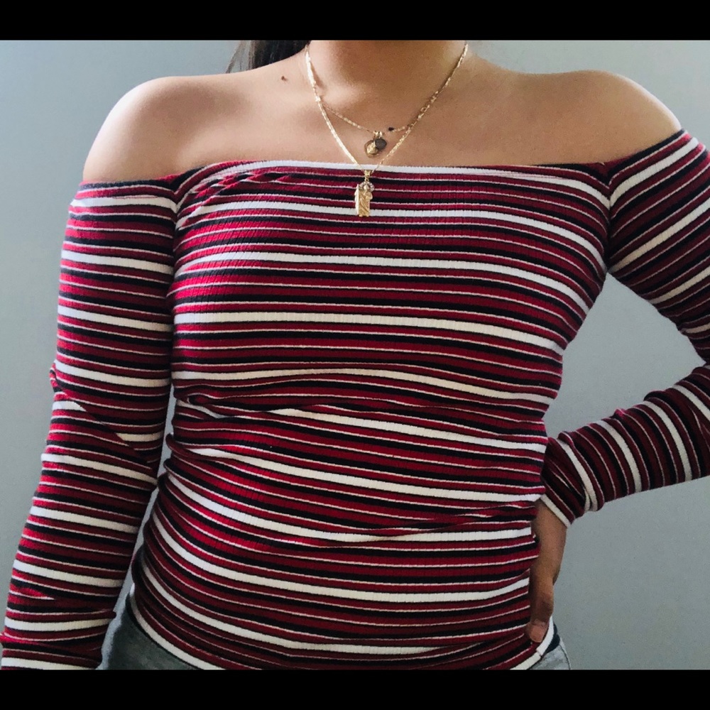 Strapless shirt, stretchy material